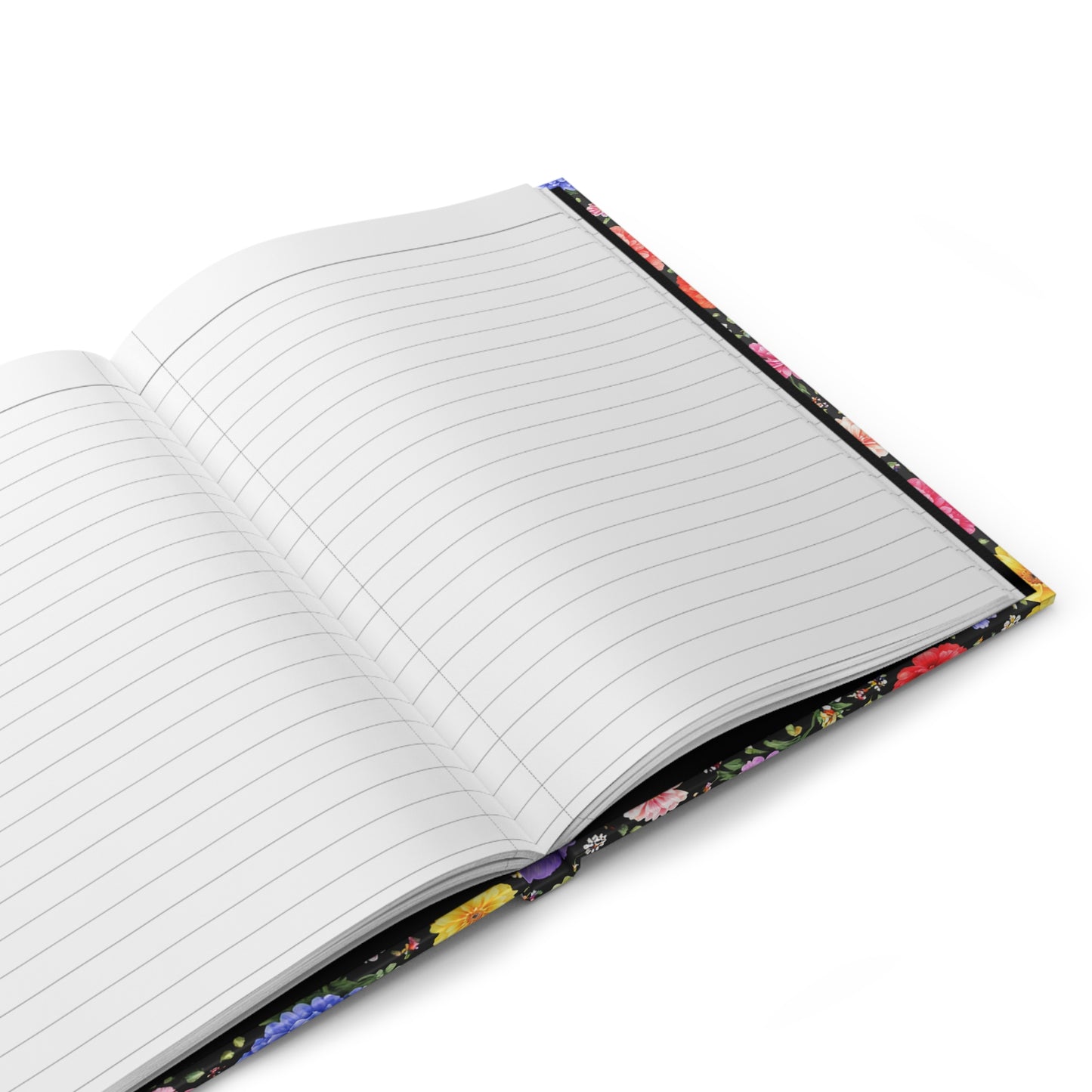 Floral Garden Hardcover Journal — Colorful Bloom Notebook