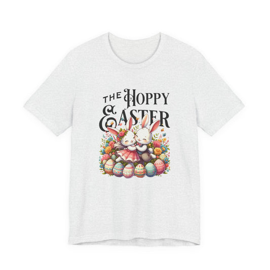 Easter Bunny Tee – "The Hoppy Easter" Cute Bunny & Colorful Eggs T-Shirt
