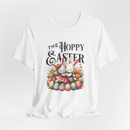 Easter Bunny Tee – "The Hoppy Easter" Cute Bunny & Colorful Eggs T-Shirt