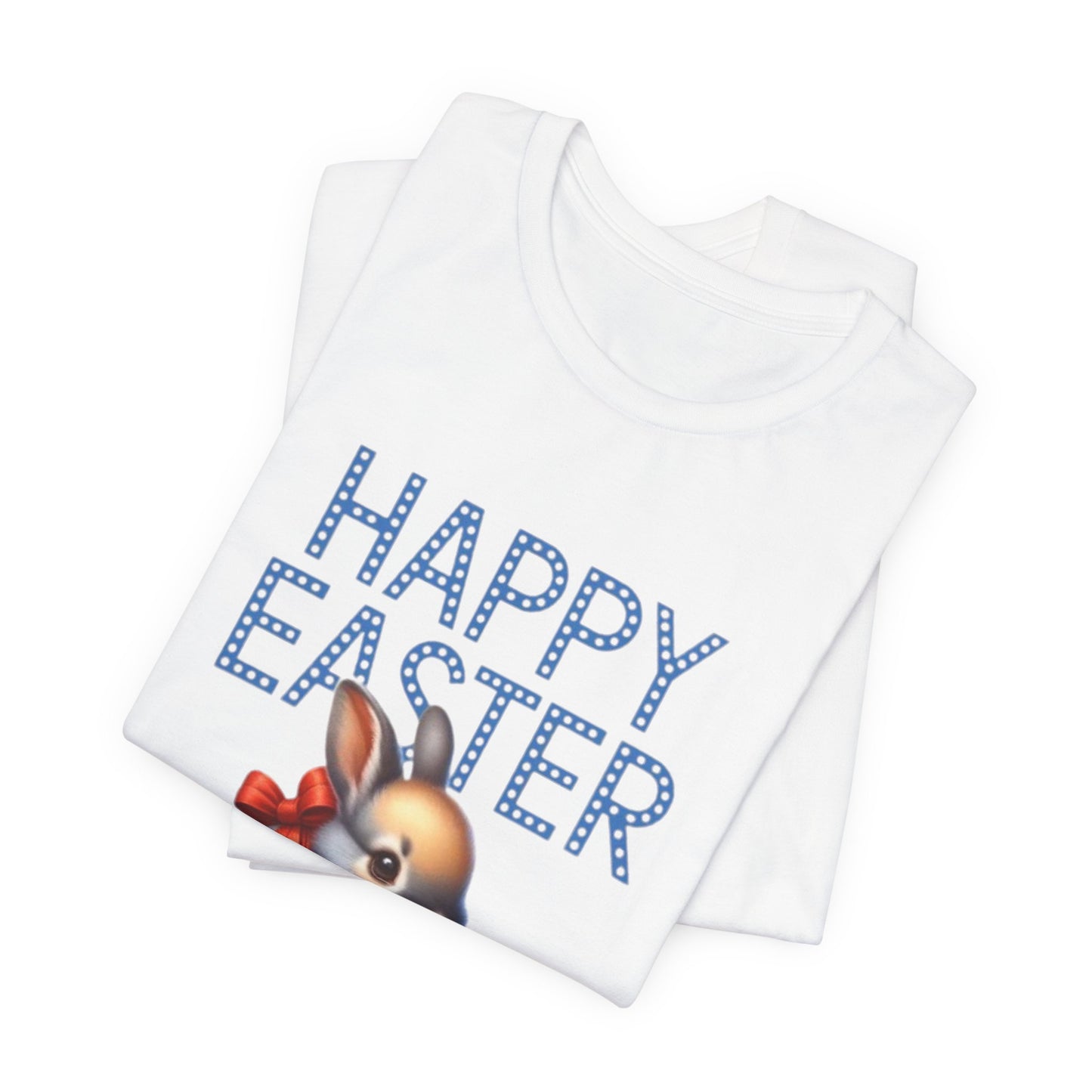 Happy Easter Bunny Tee — Cute Vintage Bunny in Teacup Easter T-Shirt
