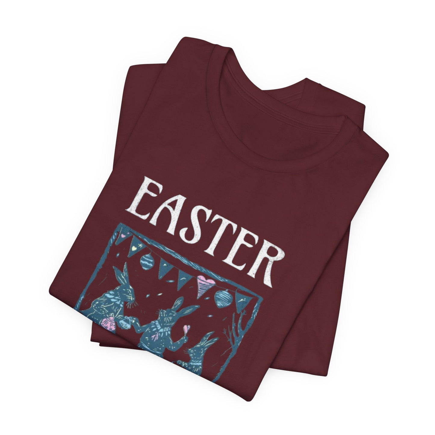 Easter Celebration Tee — Vintage Dancing Bunnies Graphic T-Shirt