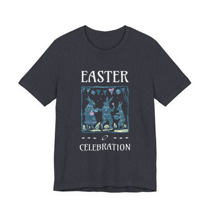 Easter Celebration Tee — Vintage Dancing Bunnies Graphic T-Shirt