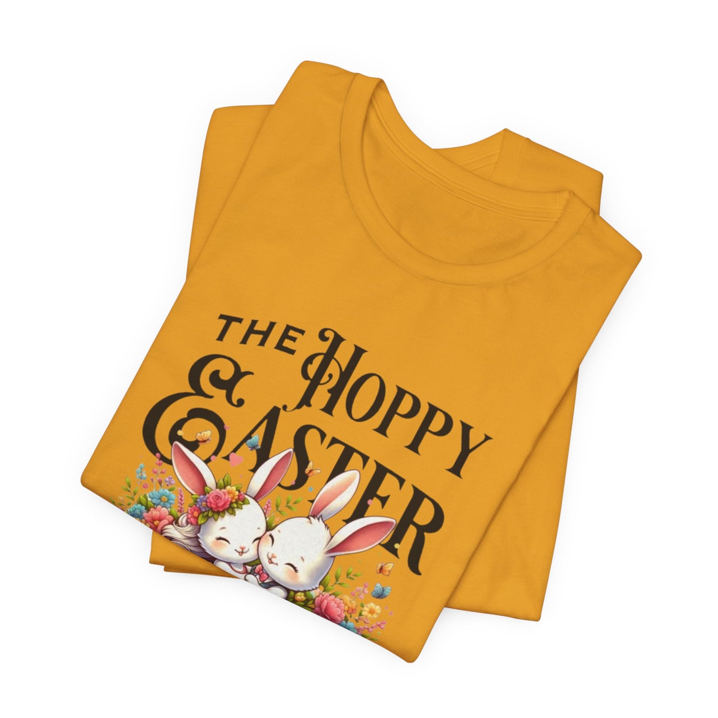 Easter Bunny Tee – "The Hoppy Easter" Cute Bunny & Colorful Eggs T-Shirt