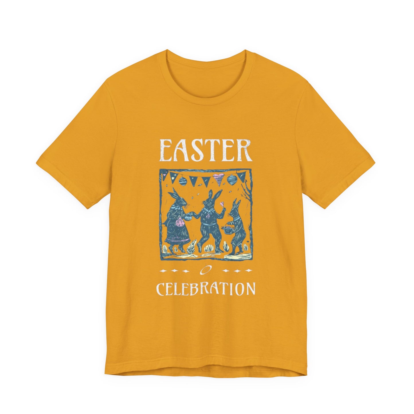 Easter Celebration Tee — Vintage Dancing Bunnies Graphic T-Shirt
