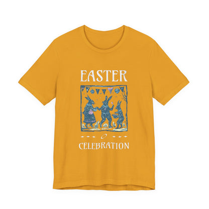 Easter Celebration Tee — Vintage Dancing Bunnies Graphic T-Shirt