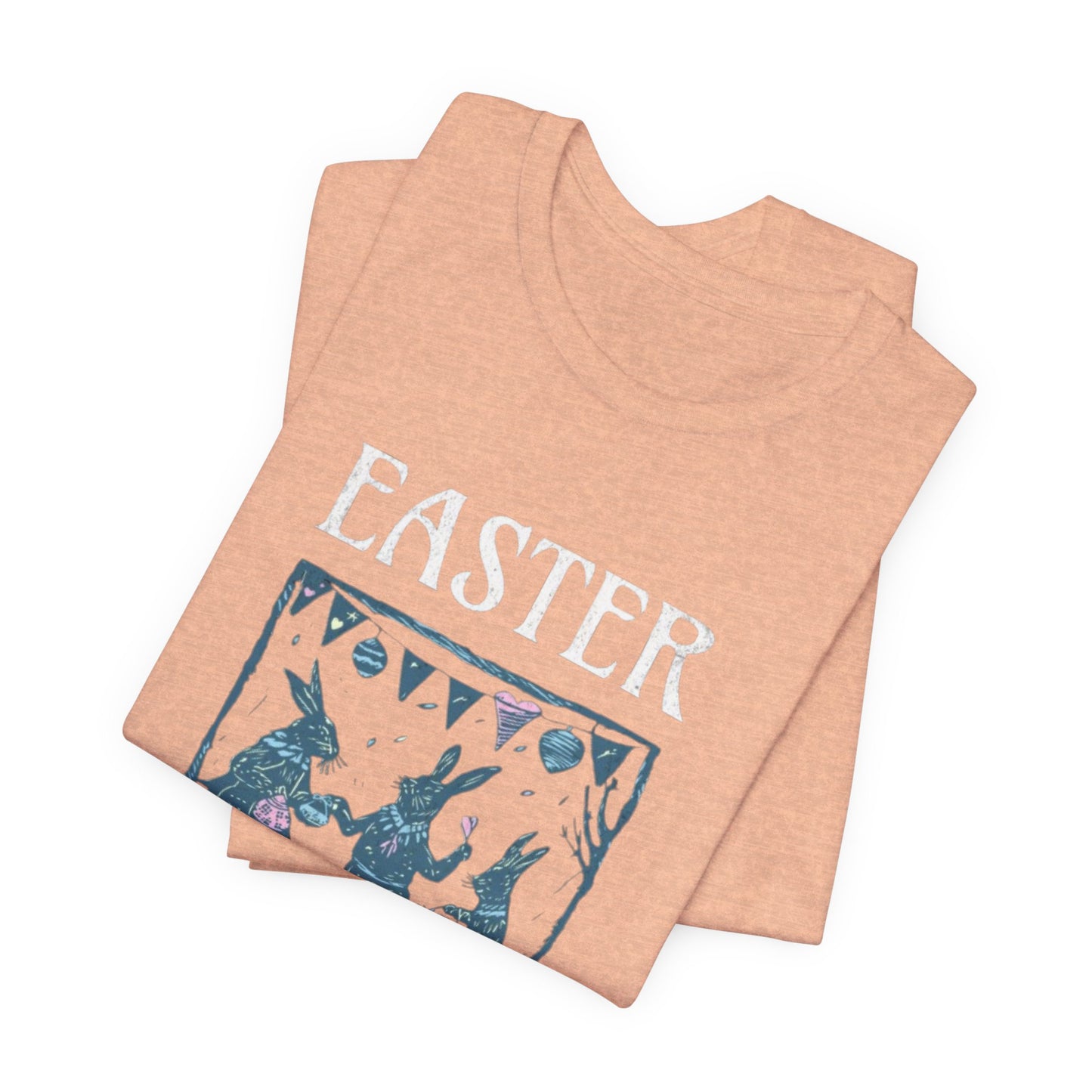 Easter Celebration Tee — Vintage Dancing Bunnies Graphic T-Shirt