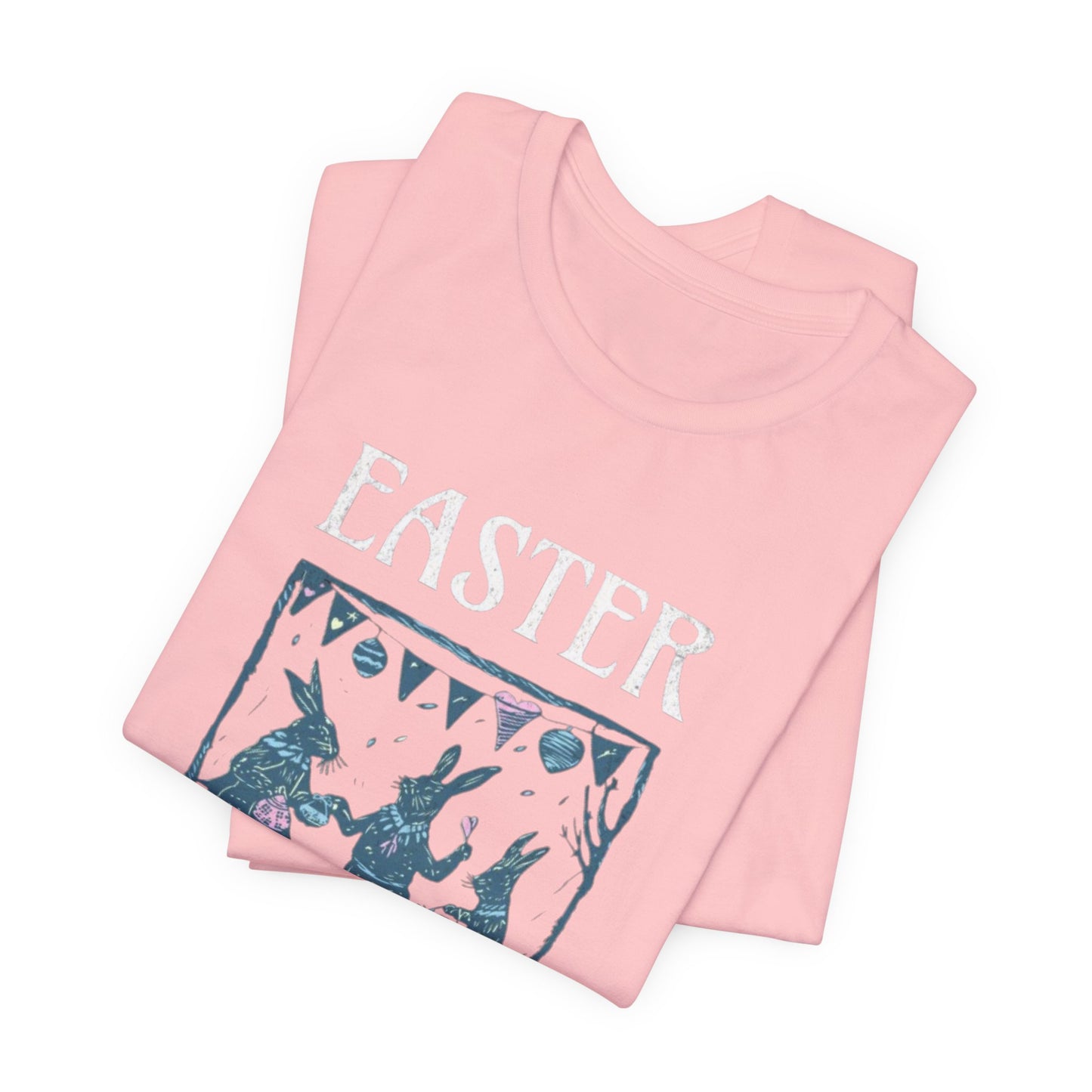Easter Celebration Tee — Vintage Dancing Bunnies Graphic T-Shirt