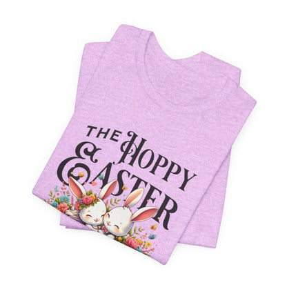 Easter Bunny Tee – "The Hoppy Easter" Cute Bunny & Colorful Eggs T-Shirt