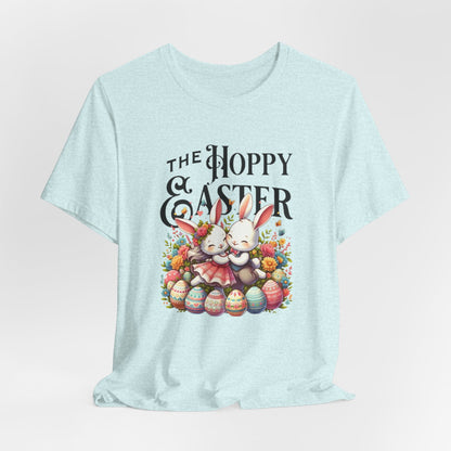 Easter Bunny Tee – "The Hoppy Easter" Cute Bunny & Colorful Eggs T-Shirt