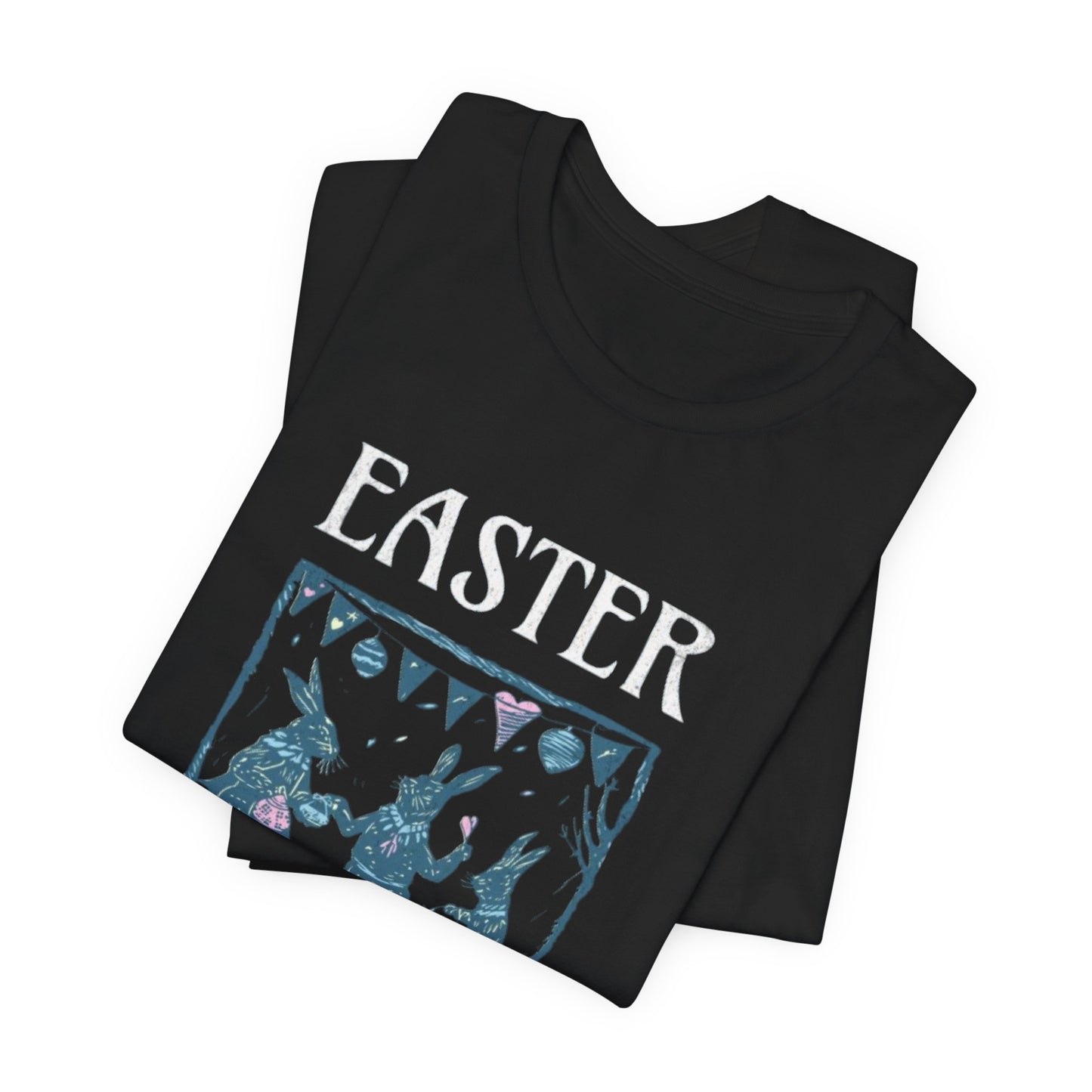 Easter Celebration Tee — Vintage Dancing Bunnies Graphic T-Shirt