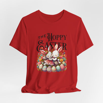 Easter Bunny Tee – "The Hoppy Easter" Cute Bunny & Colorful Eggs T-Shirt