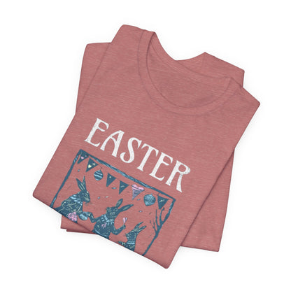 Easter Celebration Tee — Vintage Dancing Bunnies Graphic T-Shirt