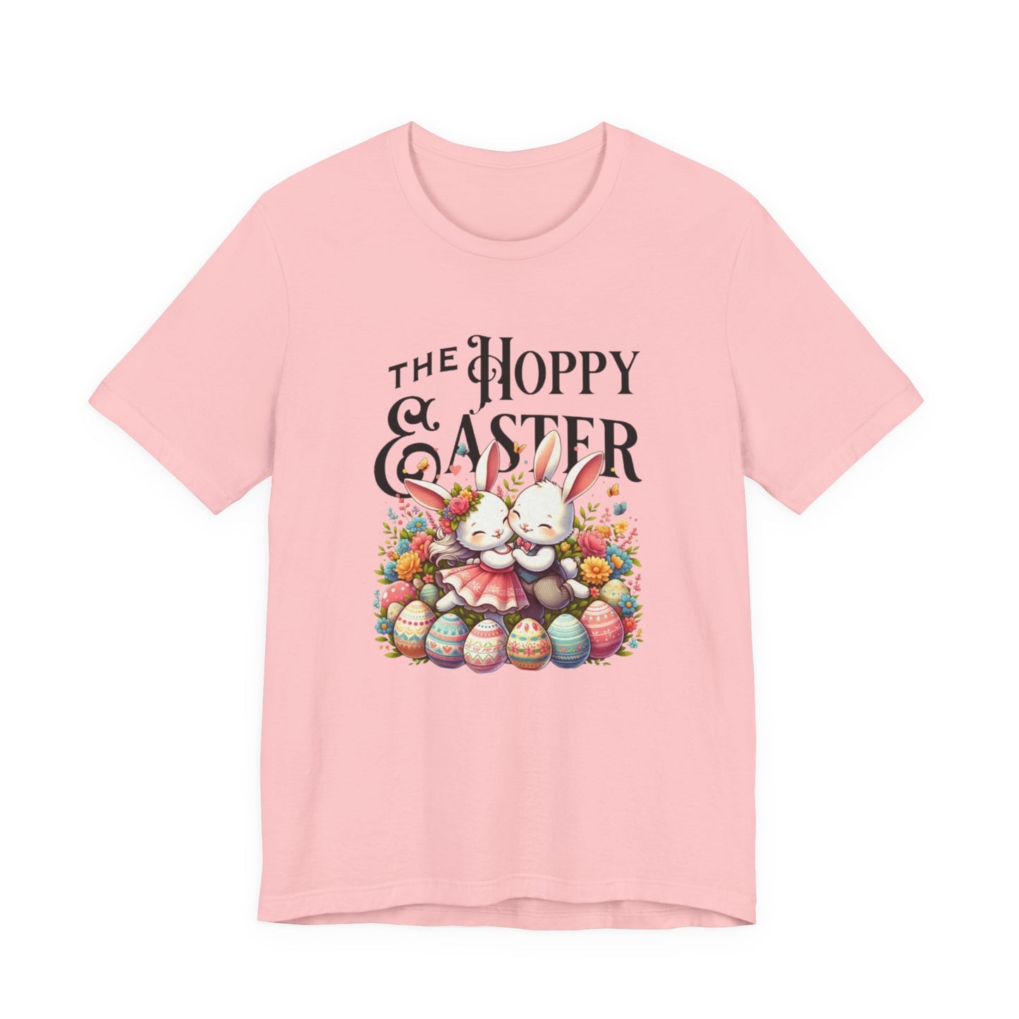 Easter Bunny Tee – "The Hoppy Easter" Cute Bunny & Colorful Eggs T-Shirt