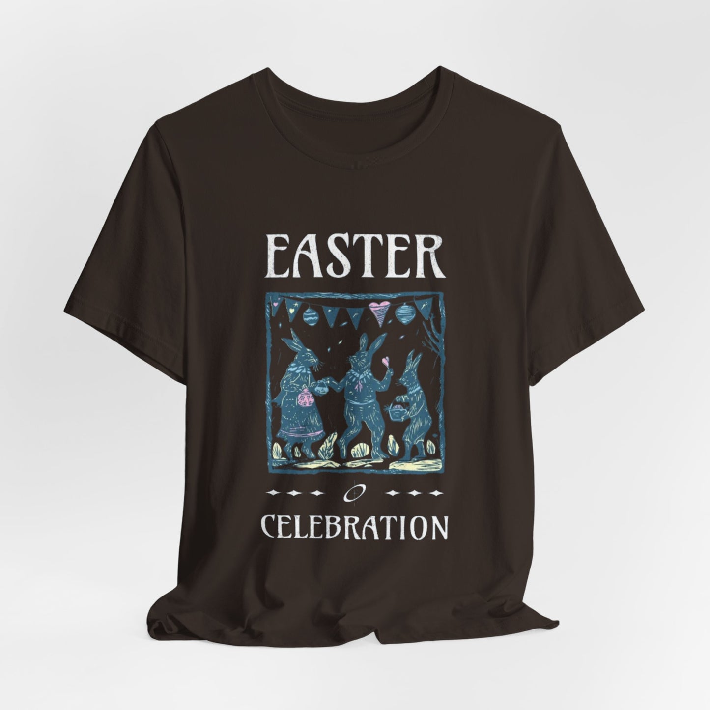 Easter Celebration Tee — Vintage Dancing Bunnies Graphic T-Shirt