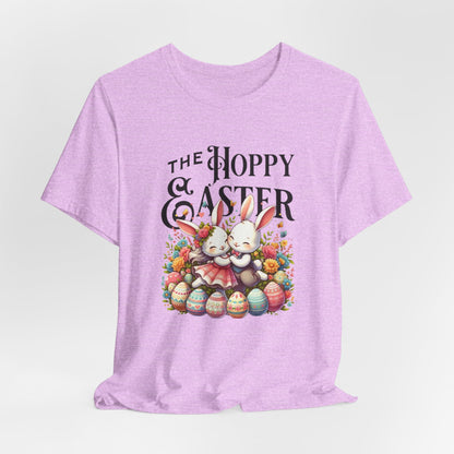 Easter Bunny Tee – "The Hoppy Easter" Cute Bunny & Colorful Eggs T-Shirt