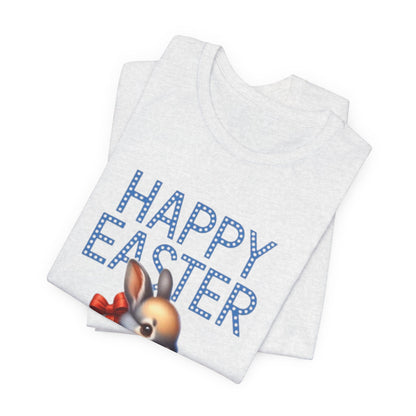 Happy Easter Bunny Tee — Cute Vintage Bunny in Teacup Easter T-Shirt
