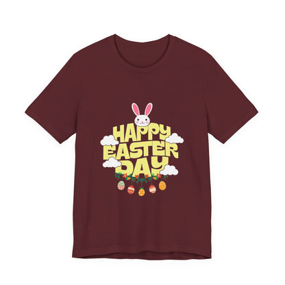 Easter Day Tee – Cute Bunny & Eggs Holiday T-Shirt