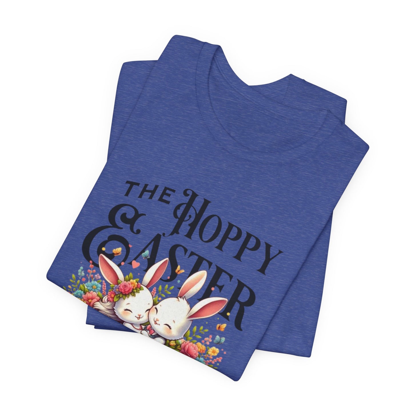 Easter Bunny Tee – "The Hoppy Easter" Cute Bunny & Colorful Eggs T-Shirt