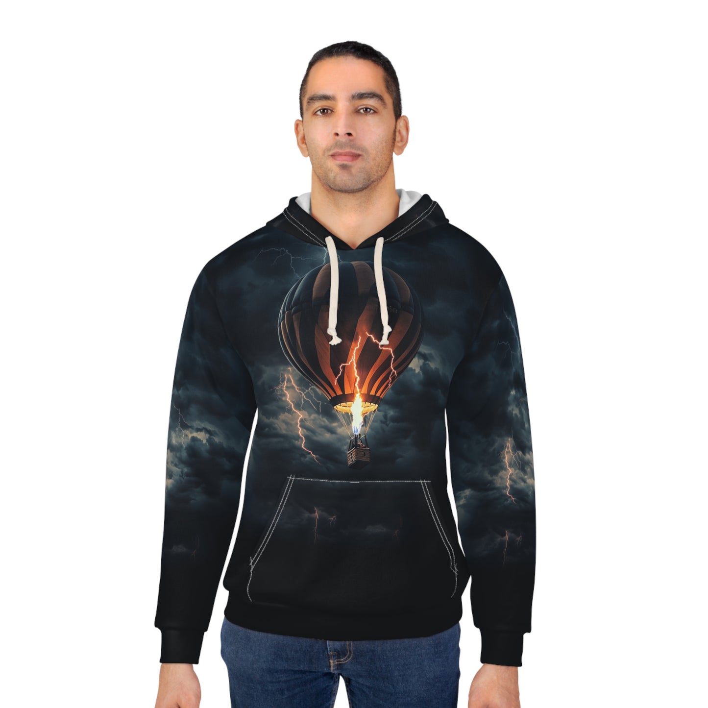 Adventure Awaits Hot Air Balloon Unisex Pullover Hoodie