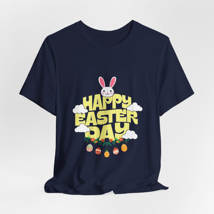 Easter Day Tee – Cute Bunny & Eggs Holiday T-Shirt