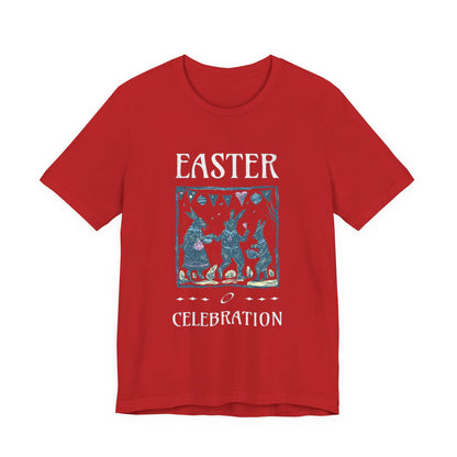 Easter Celebration Tee — Vintage Dancing Bunnies Graphic T-Shirt