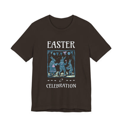 Easter Celebration Tee — Vintage Dancing Bunnies Graphic T-Shirt