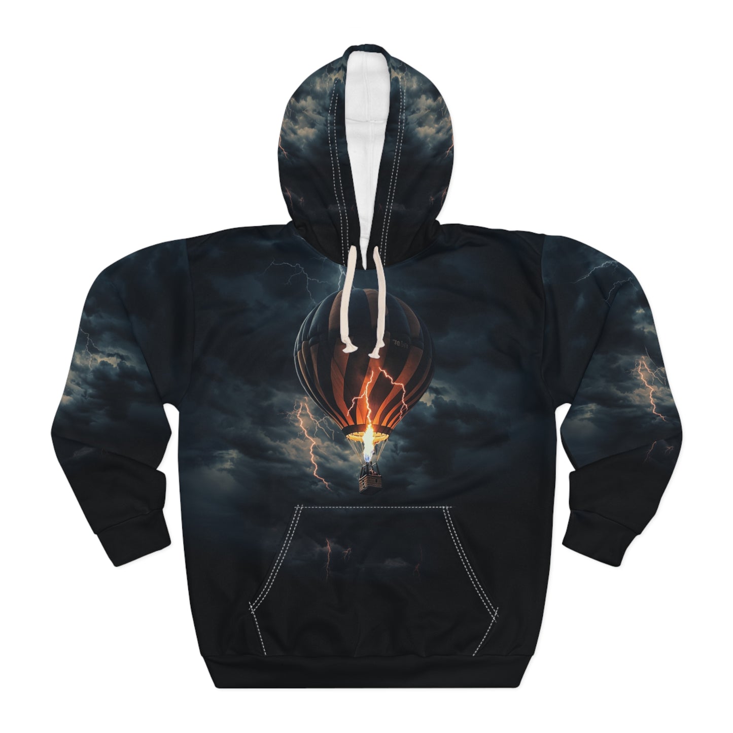 Adventure Awaits Hot Air Balloon Unisex Pullover Hoodie