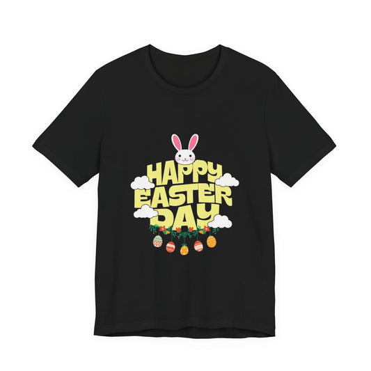 Easter Day Tee – Cute Bunny & Eggs Holiday T-Shirt