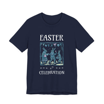Easter Celebration Tee — Vintage Dancing Bunnies Graphic T-Shirt