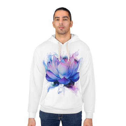Lotus Blossom Unisex Pullover Hoodie - Vibrant Floral Design for Relaxation and Style