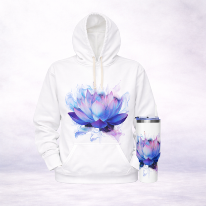 Lotus Bundle | Hoodie + Vacuum Thermal Tumbler