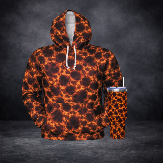 Lava Bundle | Hoodie + Vacuum Thermal Tumbler