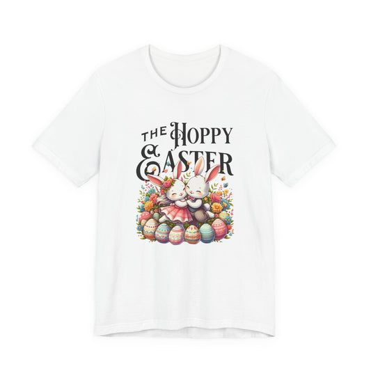 Easter Bunny Tee – "The Hoppy Easter" Cute Bunny & Colorful Eggs T-Shirt