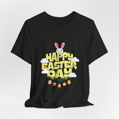 Easter Day Tee – Cute Bunny & Eggs Holiday T-Shirt