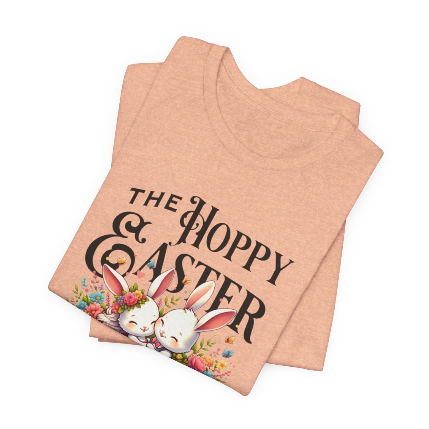 Easter Bunny Tee – "The Hoppy Easter" Cute Bunny & Colorful Eggs T-Shirt