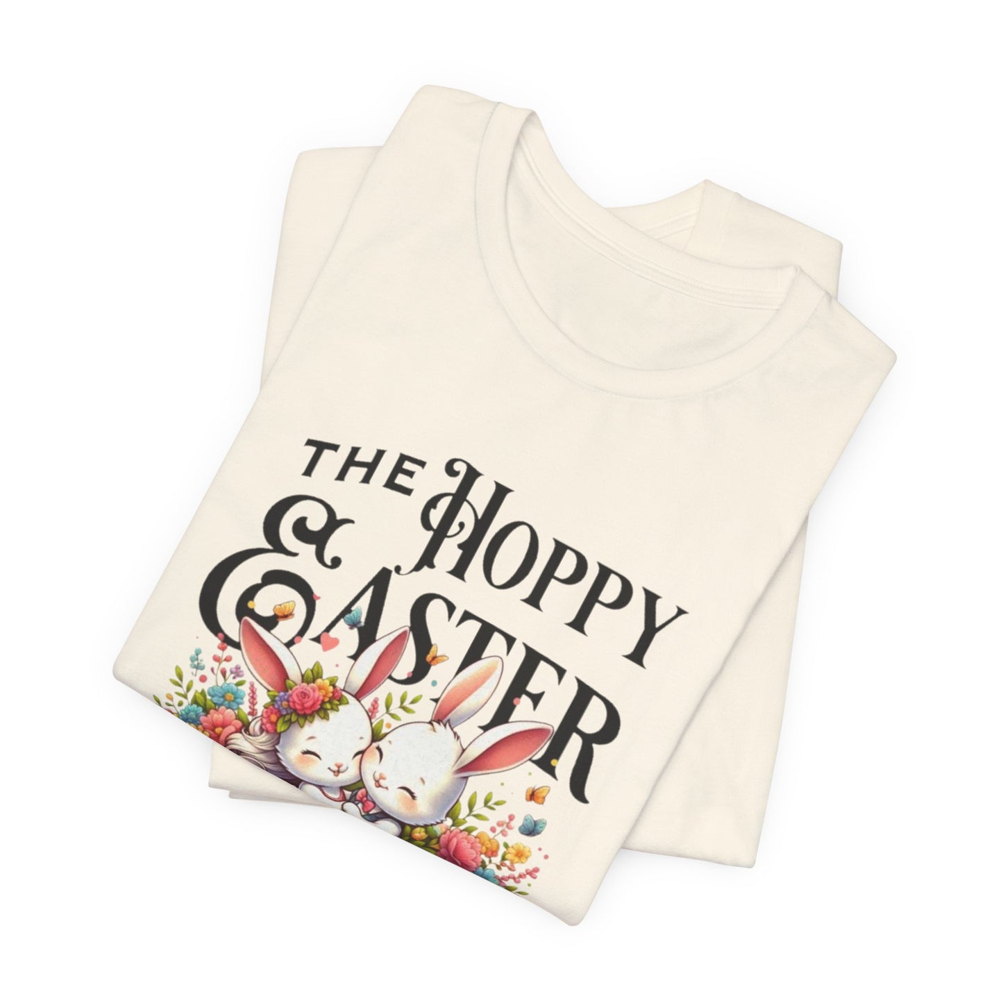 Easter Bunny Tee – "The Hoppy Easter" Cute Bunny & Colorful Eggs T-Shirt