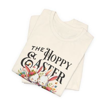 Easter Bunny Tee – "The Hoppy Easter" Cute Bunny & Colorful Eggs T-Shirt