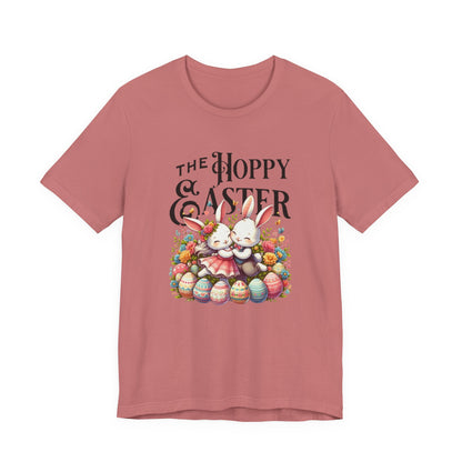 Easter Bunny Tee – "The Hoppy Easter" Cute Bunny & Colorful Eggs T-Shirt