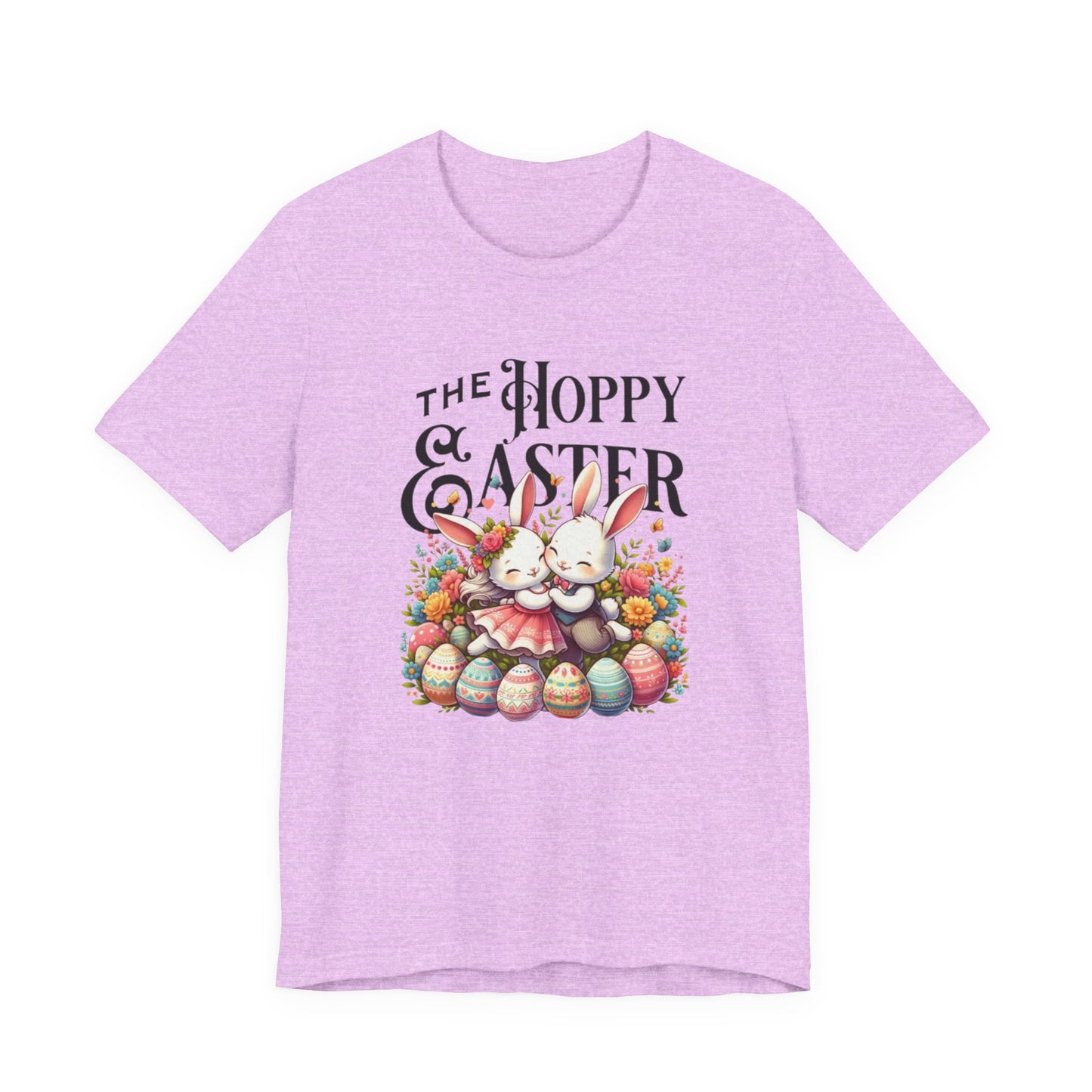 Easter Bunny Tee – "The Hoppy Easter" Cute Bunny & Colorful Eggs T-Shirt