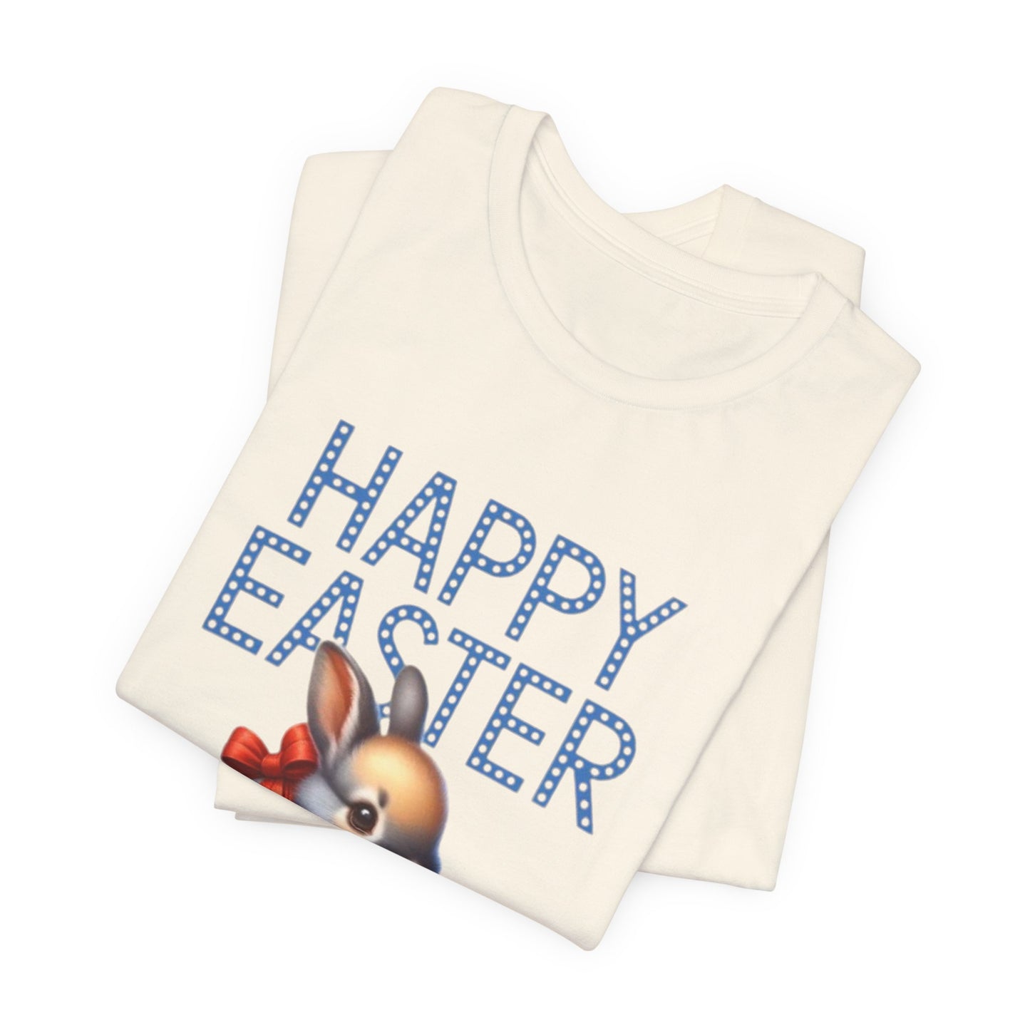 Happy Easter Bunny Tee — Cute Vintage Bunny in Teacup Easter T-Shirt