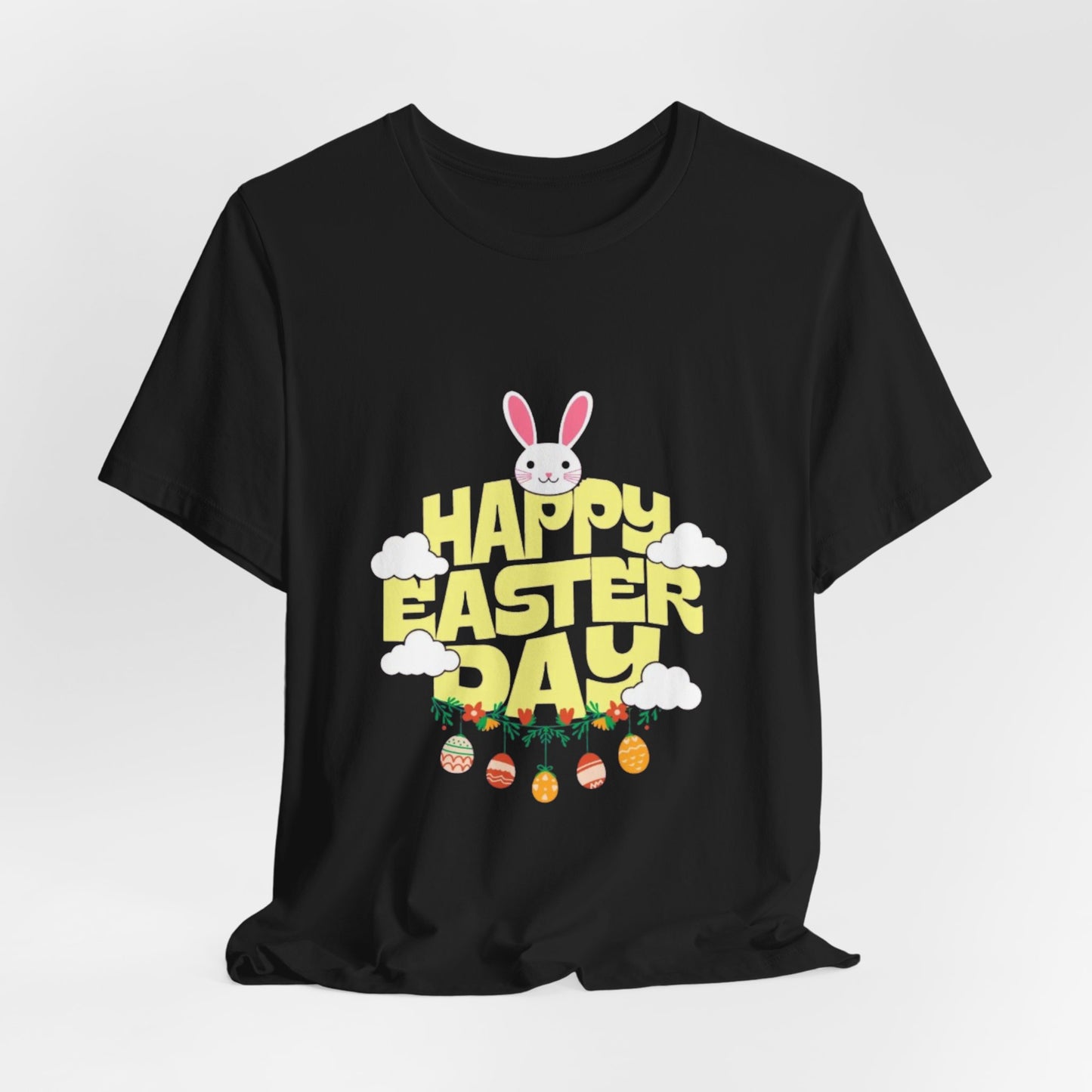 Easter Day Tee – Cute Bunny & Eggs Holiday T-Shirt