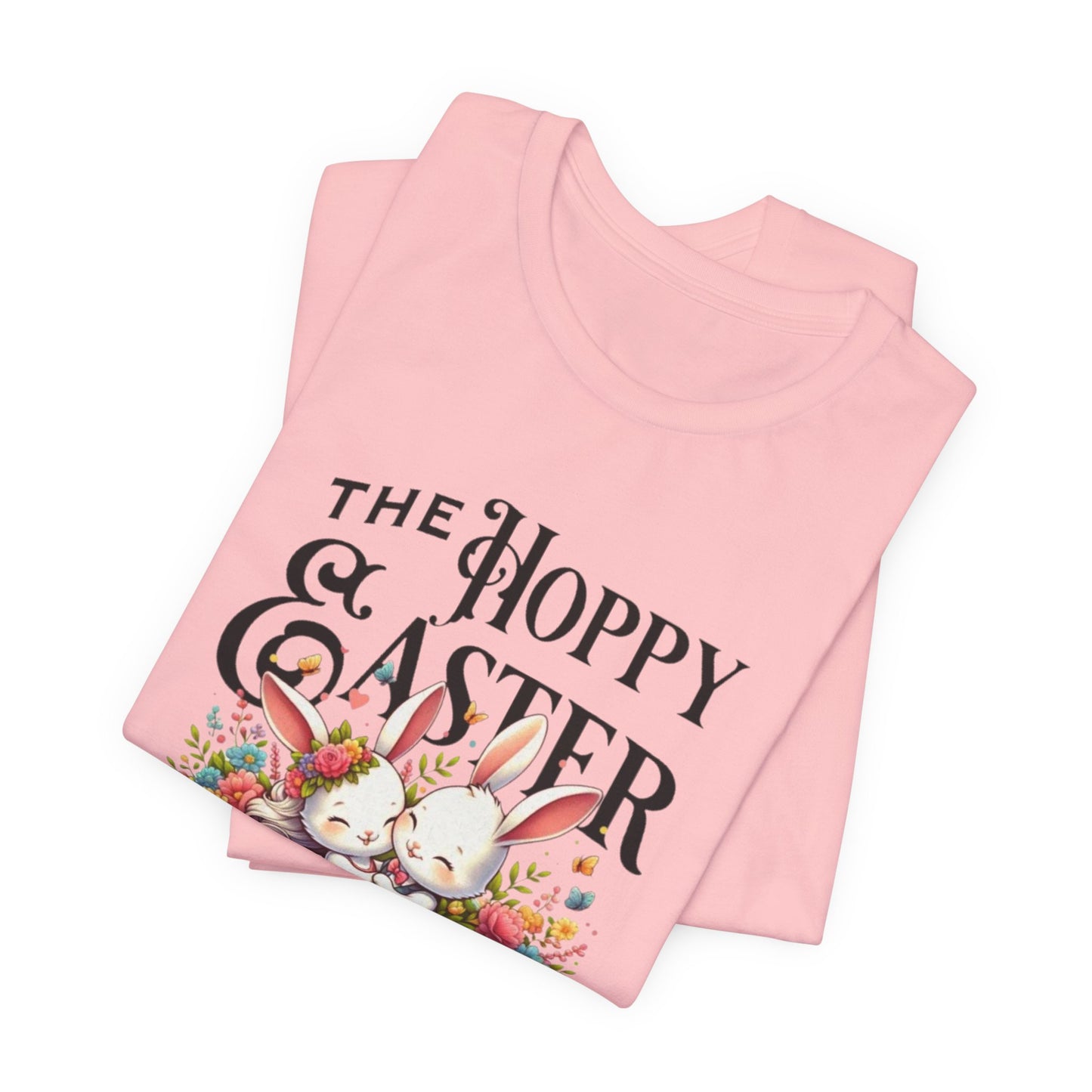 Easter Bunny Tee – "The Hoppy Easter" Cute Bunny & Colorful Eggs T-Shirt