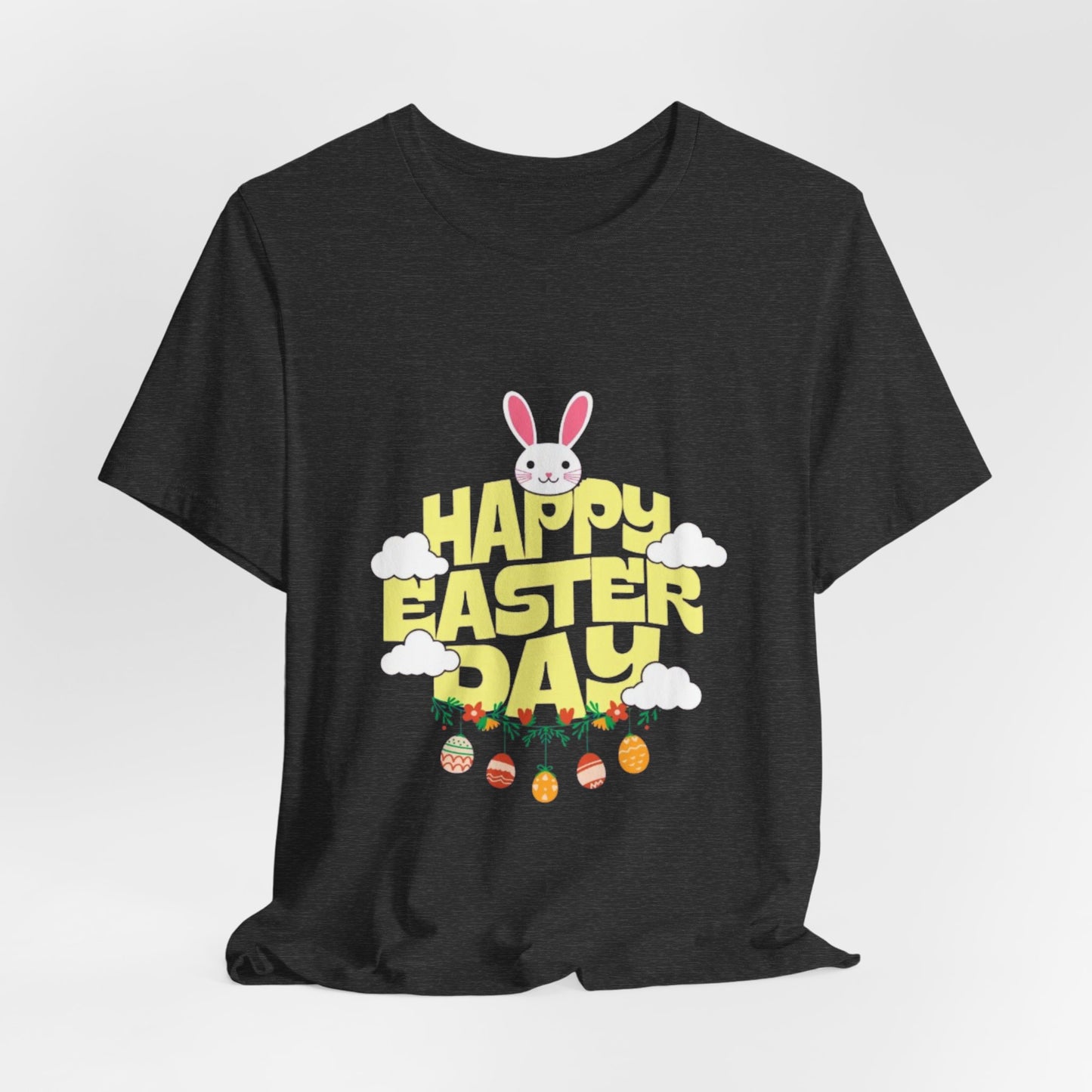 Easter Day Tee – Cute Bunny & Eggs Holiday T-Shirt