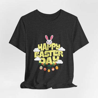 Easter Day Tee – Cute Bunny & Eggs Holiday T-Shirt