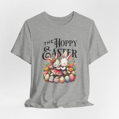 Easter Bunny Tee – "The Hoppy Easter" Cute Bunny & Colorful Eggs T-Shirt