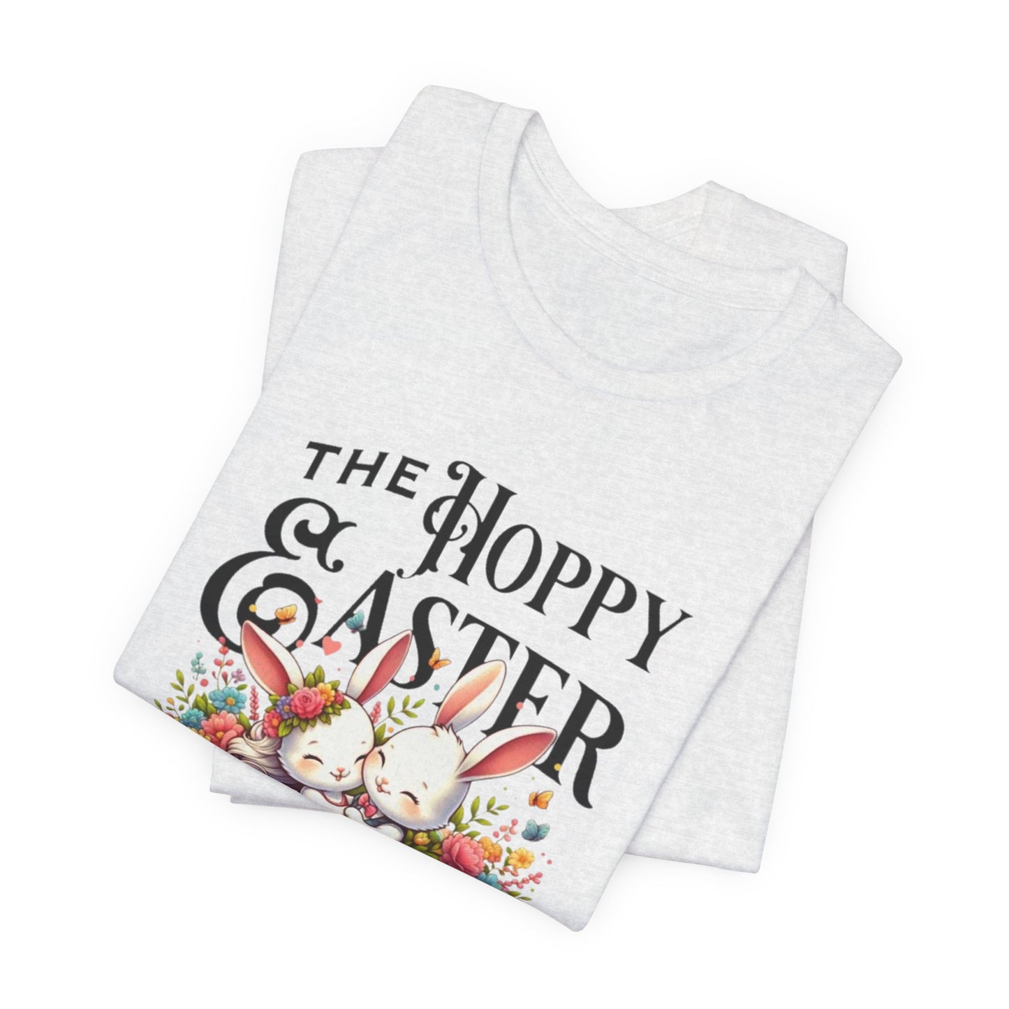 Easter Bunny Tee – "The Hoppy Easter" Cute Bunny & Colorful Eggs T-Shirt
