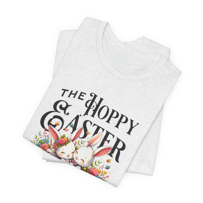 Easter Bunny Tee – "The Hoppy Easter" Cute Bunny & Colorful Eggs T-Shirt