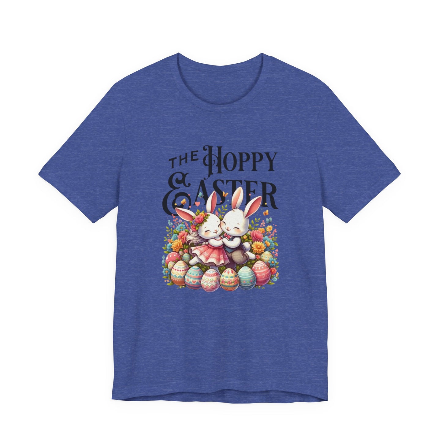 Easter Bunny Tee – "The Hoppy Easter" Cute Bunny & Colorful Eggs T-Shirt