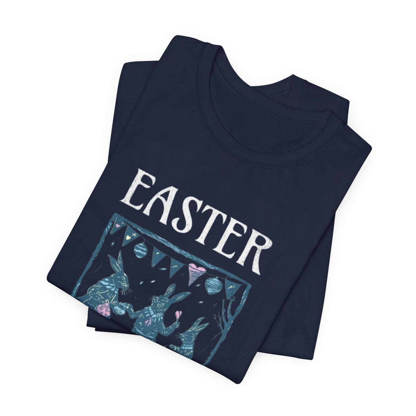 Easter Celebration Tee — Vintage Dancing Bunnies Graphic T-Shirt