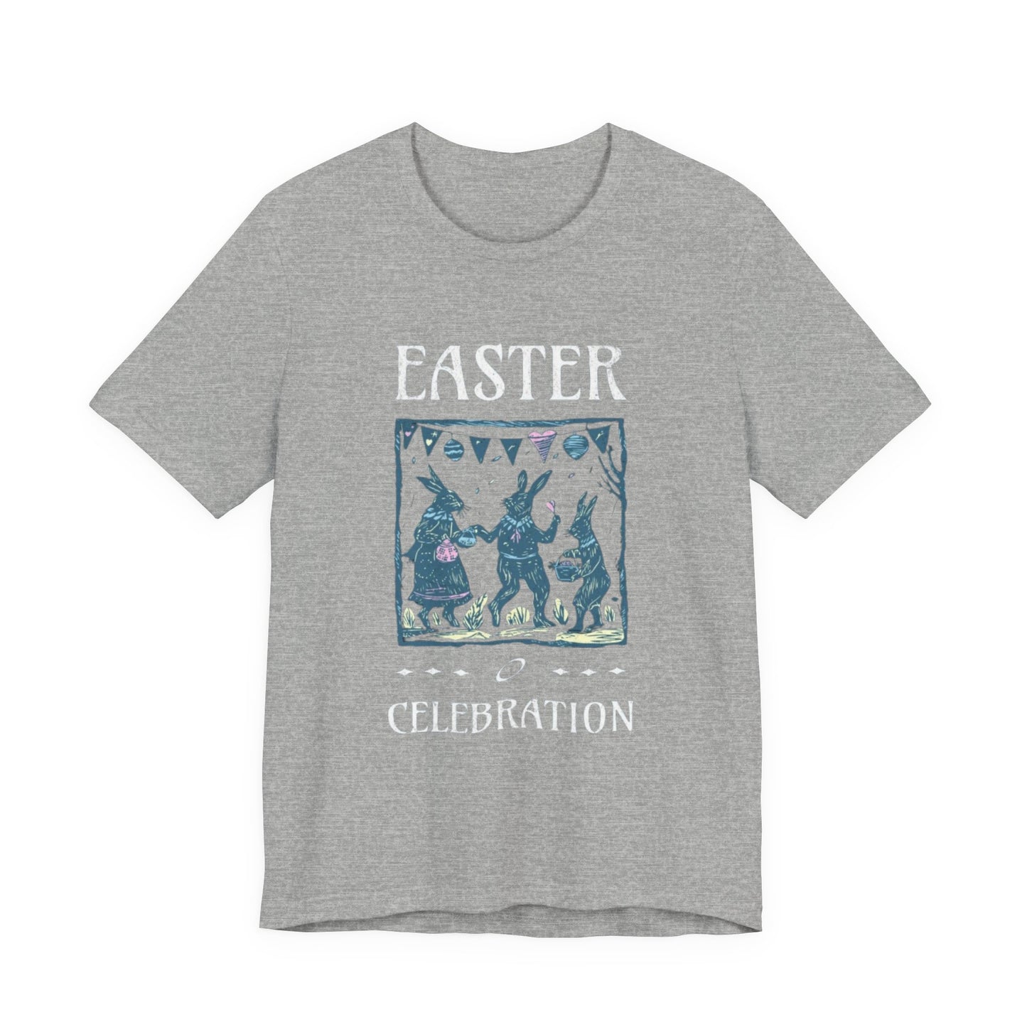 Easter Celebration Tee — Vintage Dancing Bunnies Graphic T-Shirt